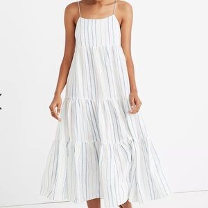 Cami Tier Midi Dress in Stripe